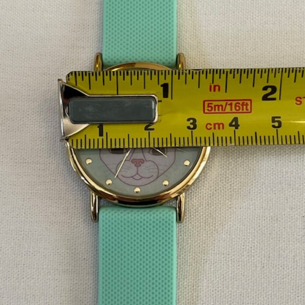 ACCUTIME WATCH CORP | Cat Face Women's Watch Silicone band-NEW Battery - Picture 8 of 8